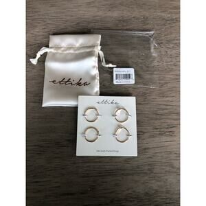 Ettika Opal and Gold Ring Set of Four Size 7